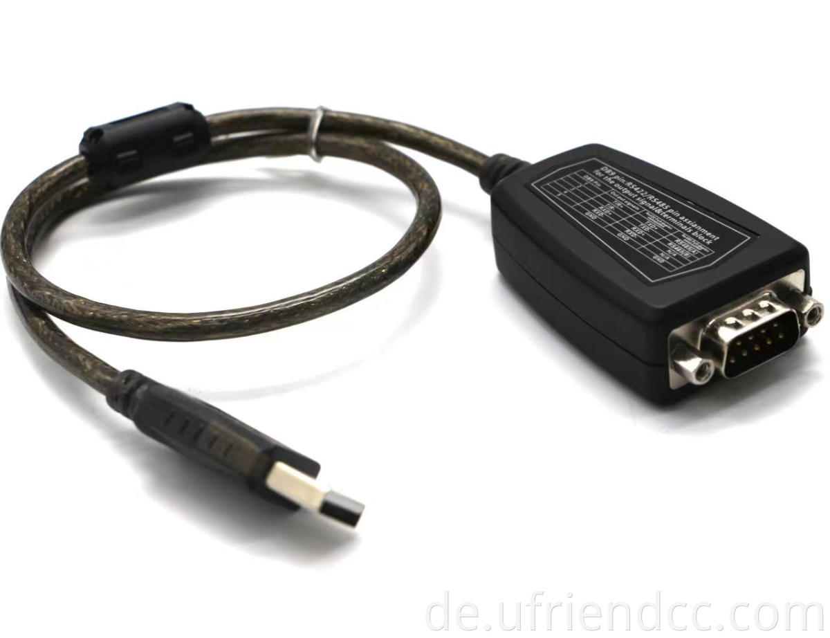 Gut kompatibler RS232 -Chipsatz DB9 zu USB -Treiberkabel für Kassiererregister, Modem,